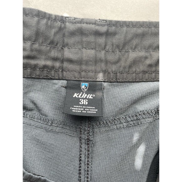 Kuhl Men’s Dark Gray Cargo Utility Shorts 7 Pockets Outdoor Hiking Camping 36 - Picture 10 of 13